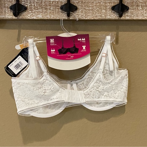 SALE NWT Stretch Lace Demi Bra in White - Picture 5 of 9